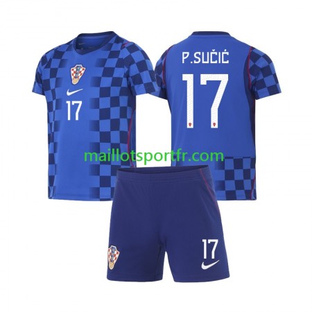 Maillot de Foot Croatie Petar Sucic 17 World Cup Enfant Exterieur 2026